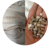 Rotary Klin Bauxite 80 size 5-8mm